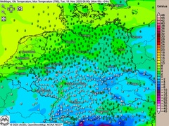 Lokal frostiger Start in den Dienstag