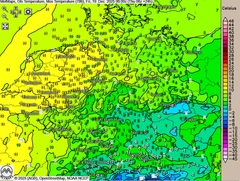 Gro&szlig;e Temperaturspanne