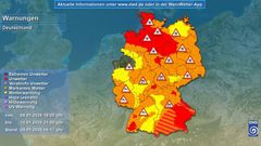 Unwetterlage Sturmtief 'Elli'