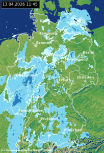 Regenduschen am Nachmittag