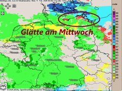Dauer- und Glatteisregen am Mittwoch