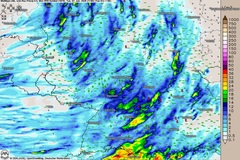 Schwere Gewitter am Nachmittag und nasse Nacht