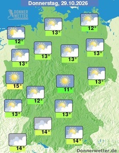 Herbstlich-ruhige Wetterlage am Donnerstag